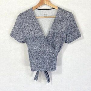 NWT Pink Victoria's Secret Ultimate Wrap Short Sleeve Top Med